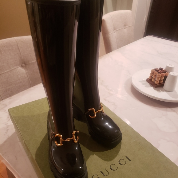 Gucci Black Rain/ Winter Boots - Picture 3 of 8